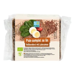 Pain complet lin Pural 375g Puraliment  dans votre magasin bio en ligne Etiketbio.eu