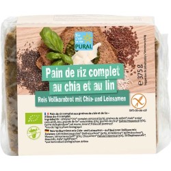 Pain chia lin sans gluten bio 375g Pural Puraliment  dans votre magasin bio en ligne Etiketbio.eu