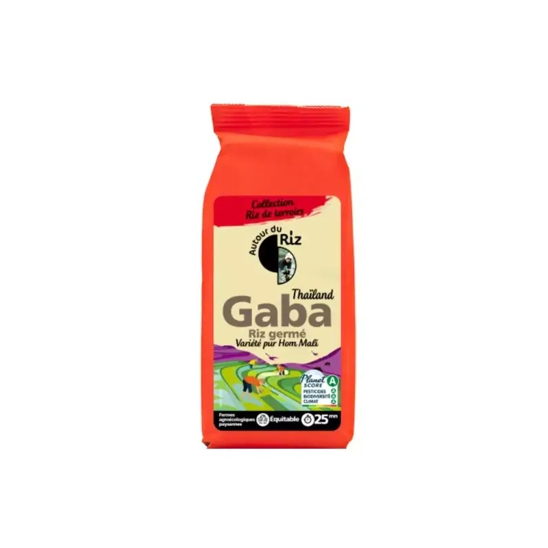 Riz germé GABA bio 500g – Autour du Riz Autour du riz  dans votre magasin bio en ligne Etiketbio.eu