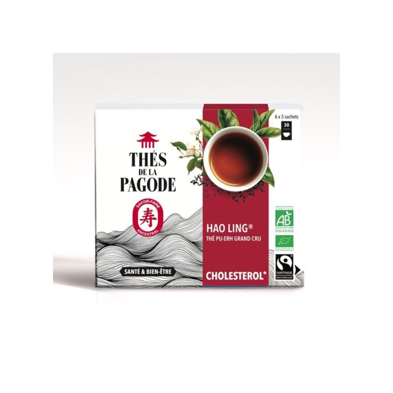 Thé Hao Ling Pagode 30 infusettes Les Thés de la Pagode  dans votre magasin bio en ligne Etiketbio.eu