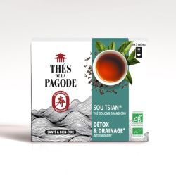 Sou Tsian Détox Pagode 30 infusettes Les Thés de la Pagode  dans votre magasin bio en ligne Etiketbio.eu