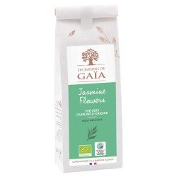 Thé vert Jasmin Flowers Gaïa 100g Les Jardins de Gaïa  dans votre magasin bio en ligne Etiketbio.eu