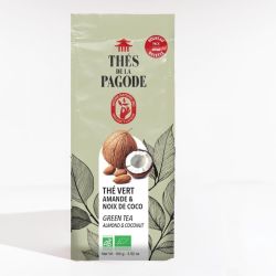 Thé vert Litchi Coco Pagode 100g Les Thés de la Pagode  dans votre magasin bio en ligne Etiketbio.eu