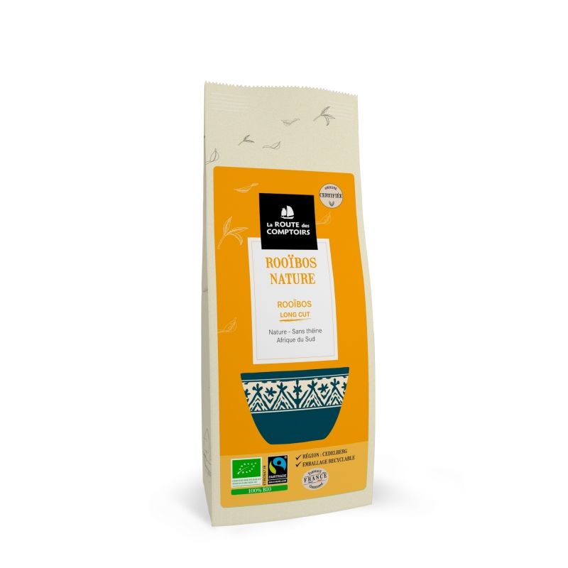 Rooibos nature bio 100g La route des Comptoirs La route des comptoirs  dans votre magasin bio en ligne Etiketbio.eu