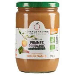 Purée pomme rhubarbe 630g bio Côteaux Nantais Coteaux Nantais  dans votre magasin bio en ligne Etiketbio.eu