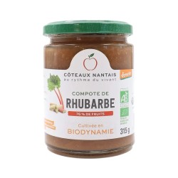 Compote rhubarbe bio 315g Côteaux Nantais Coteaux Nantais  dans votre magasin bio en ligne Etiketbio.eu