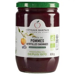 Purée pomme myrtille 630g bio Côteaux Nantais Coteaux Nantais  dans votre magasin bio en ligne Etiketbio.eu