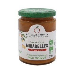 Compote mirabelle bio 315g Côteaux Nantais Coteaux Nantais  dans votre magasin bio en ligne Etiketbio.eu