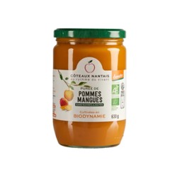 Purée pomme mangue 630g bio Côteaux Nantais
