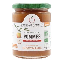 Compote pomme bio 315g Demeter Côteaux Nantais