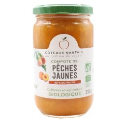 Compote pêche jaune 315g Côteaux Nantais Coteaux Nantais  dans votre magasin bio en ligne Etiketbio.eu