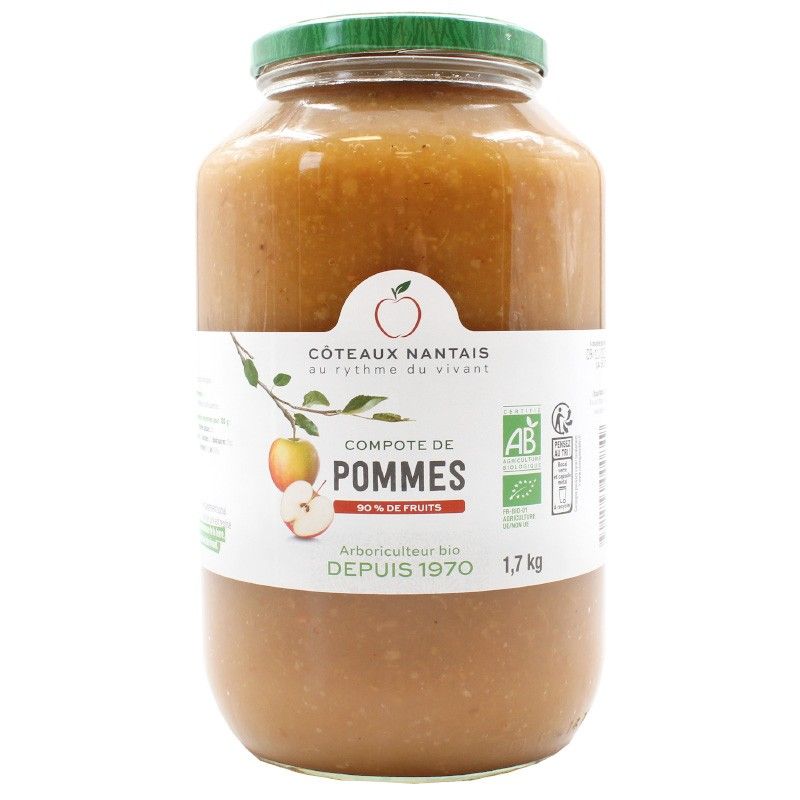 Compote pomme Côteaux Nantais 1,7kg Coteaux Nantais  dans votre magasin bio en ligne Etiketbio.eu
