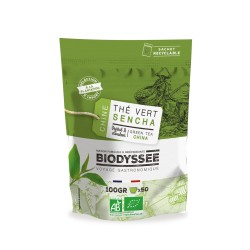 Thé vert Sencha Biodyssée 100g Biodyssée  dans votre magasin bio en ligne Etiketbio.eu