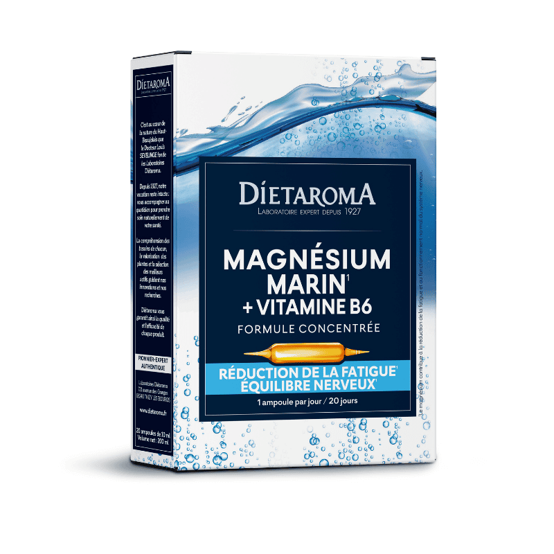 Magnésium marin B6 Dietaroma 20 ampoules Dietaroma  dans votre magasin bio en ligne Etiketbio.eu