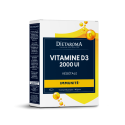 Vitamine D3 végétale Dietaroma 40 comprimés Dietaroma  dans votre magasin bio en ligne Etiketbio.eu