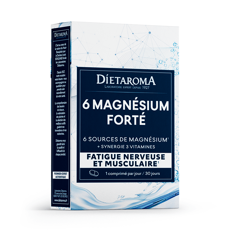 6 Magnésium Forté Dietaroma 30 comprimés Dietaroma  dans votre magasin bio en ligne Etiketbio.eu