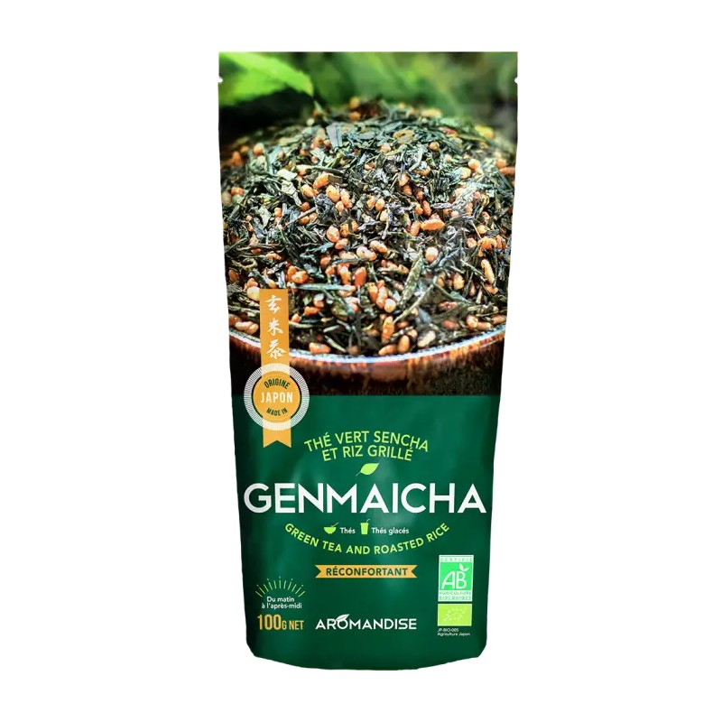 Thé Genmaicha Aromandise 100g Aromandise  dans votre magasin bio en ligne Etiketbio.eu