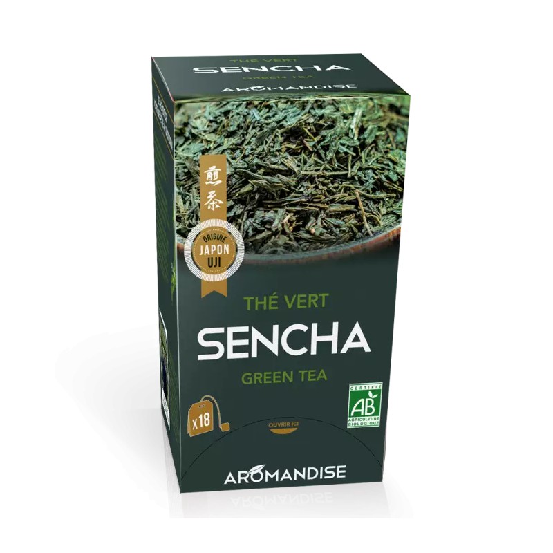 Thé vert Sencha Aromandise x18 Aromandise  dans votre magasin bio en ligne Etiketbio.eu
