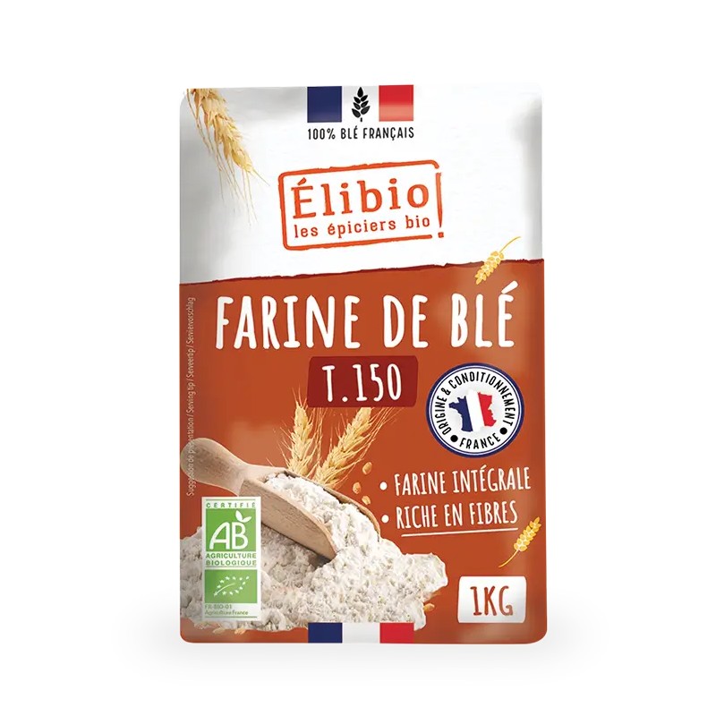 Farine de blé T150 Elibio Elibio  dans votre magasin bio en ligne Etiketbio.eu