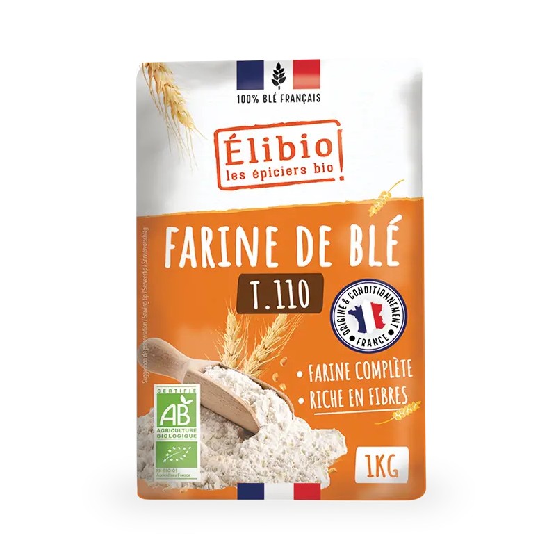 Farine de blé T110 Elibio Elibio  dans votre magasin bio en ligne Etiketbio.eu
