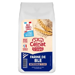 Farine intégrale T150 Celnat 1kg Celnat bio  dans votre magasin bio en ligne Etiketbio.eu