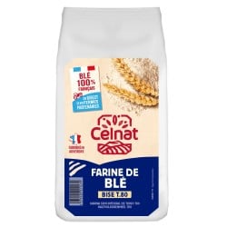 Farine de blé T80 Celnat 1kg Celnat bio  dans votre magasin bio en ligne Etiketbio.eu