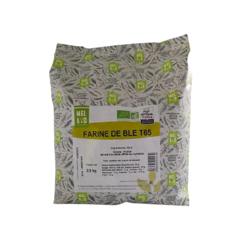 Farine de blé T65 Melbio 2,5kg