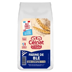 Farine de Blé T110 Bio 1kg Celnat Celnat bio  dans votre magasin bio en ligne Etiketbio.eu