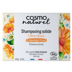 Shampooing solide ultra doux calendula bio 85g Cosmo Naturel  dans votre magasin bio en ligne Etiketbio.eu