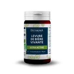 Levure de bière vivante bio 90 comprimés Dietaroma Dietaroma  dans votre magasin bio en ligne Etiketbio.eu