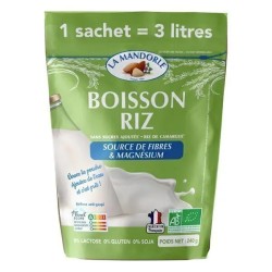 Boisson riz en poudre bio 240g La Mandorle La Mandorle  dans votre magasin bio en ligne Etiketbio.eu