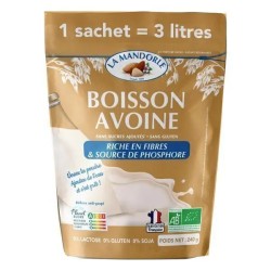 Boisson avoine en poudre bio 240g La Mandorle La Mandorle  dans votre magasin bio en ligne Etiketbio.eu