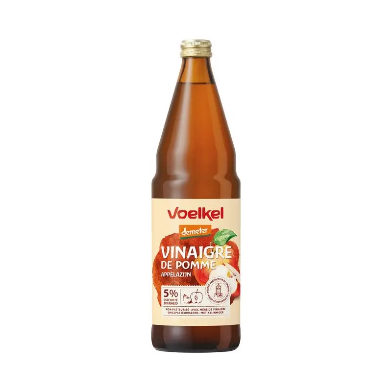 Vinaigre de pomme Demeter 75cl - Voelkel Voelkel  dans votre magasin bio en ligne Etiketbio.eu