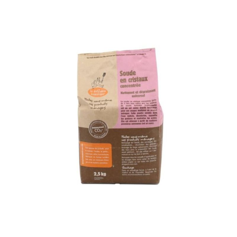 Soude en cristaux concentrée 2,5kg - Droguerie Éco La Droguerie Écologique  dans votre magasin bio en ligne Etiketbio.eu