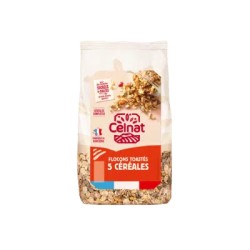 Flocons 5 Céréales Toastés Celnat 500g Celnat bio  dans votre magasin bio en ligne Etiketbio.eu