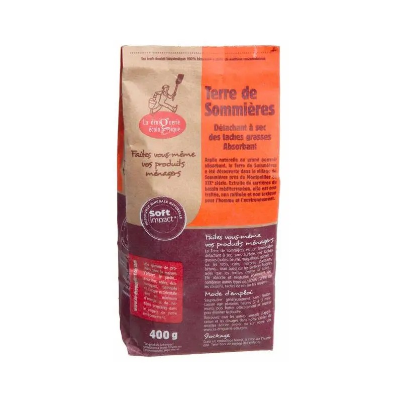 Terre de Sommières 400g - Détachant naturel La Droguerie Écologique  dans votre magasin bio en ligne Etiketbio.eu
