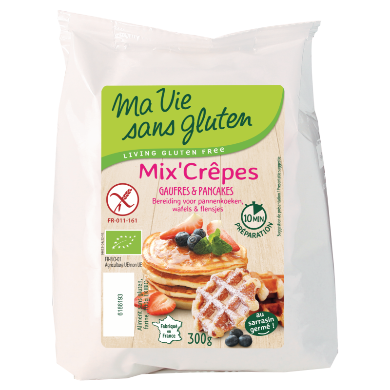 Mix pancakes Ma Vie Sans Gluten 300g Ma Vie Sans Gluten  dans votre magasin bio en ligne Etiketbio.eu
