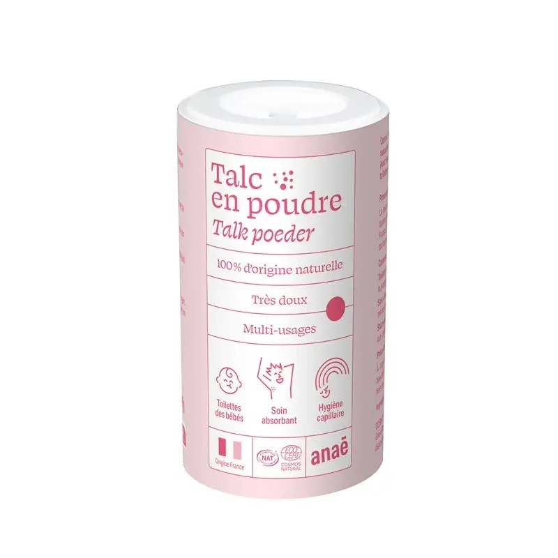 Talc en poudre naturel 300g – Anaé Anaé  dans votre magasin bio en ligne Etiketbio.eu