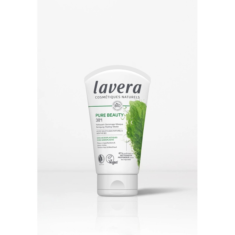 Nettoyant 3en1 Lavera Pure Beauty 125ml Lavera  dans votre magasin bio en ligne Etiketbio.eu