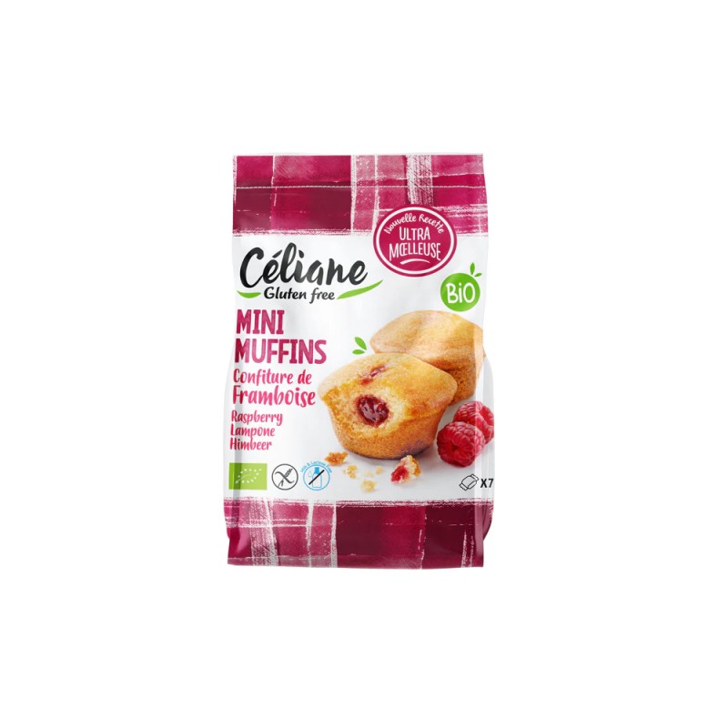 Moelleux framboise Céliane 200g Les Recettes de Céliane  dans votre magasin bio en ligne Etiketbio.eu