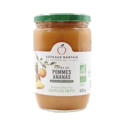 Purée pommes ananas bio 630g - Côteaux Nantais Coteaux Nantais  dans votre magasin bio en ligne Etiketbio.eu
