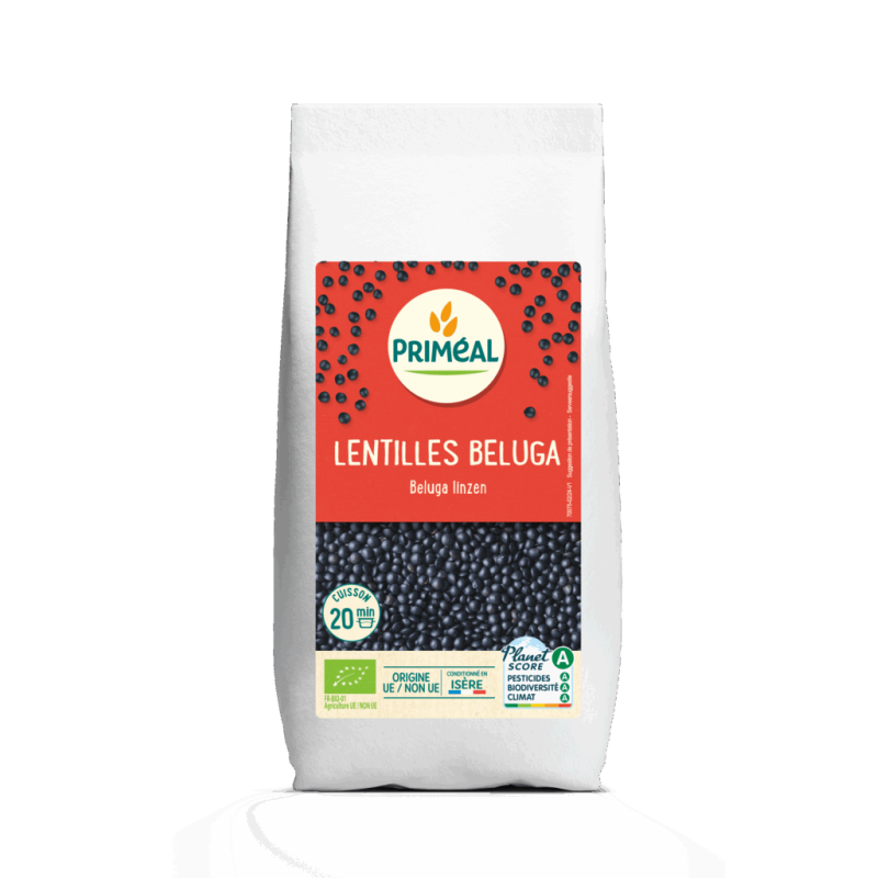 LENTILLES BELUGA (500G) PRIMEAL Priméal  dans votre magasin bio en ligne Etiketbio.eu