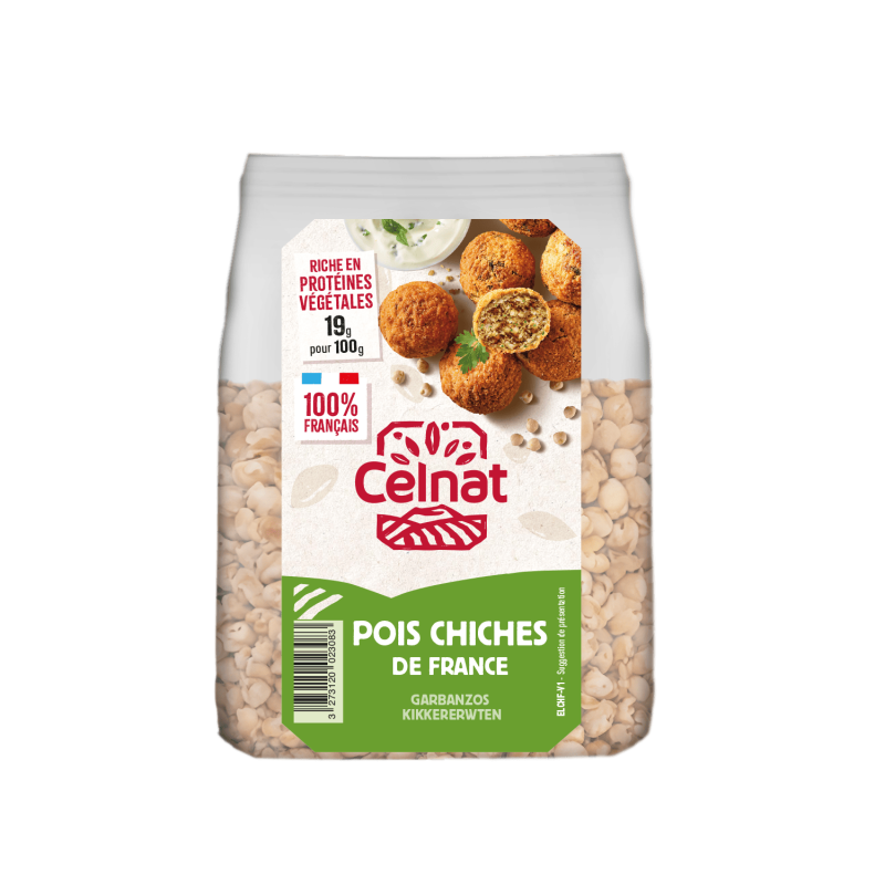 Pois chiches bio Celnat 500g Celnat bio  dans votre magasin bio en ligne Etiketbio.eu