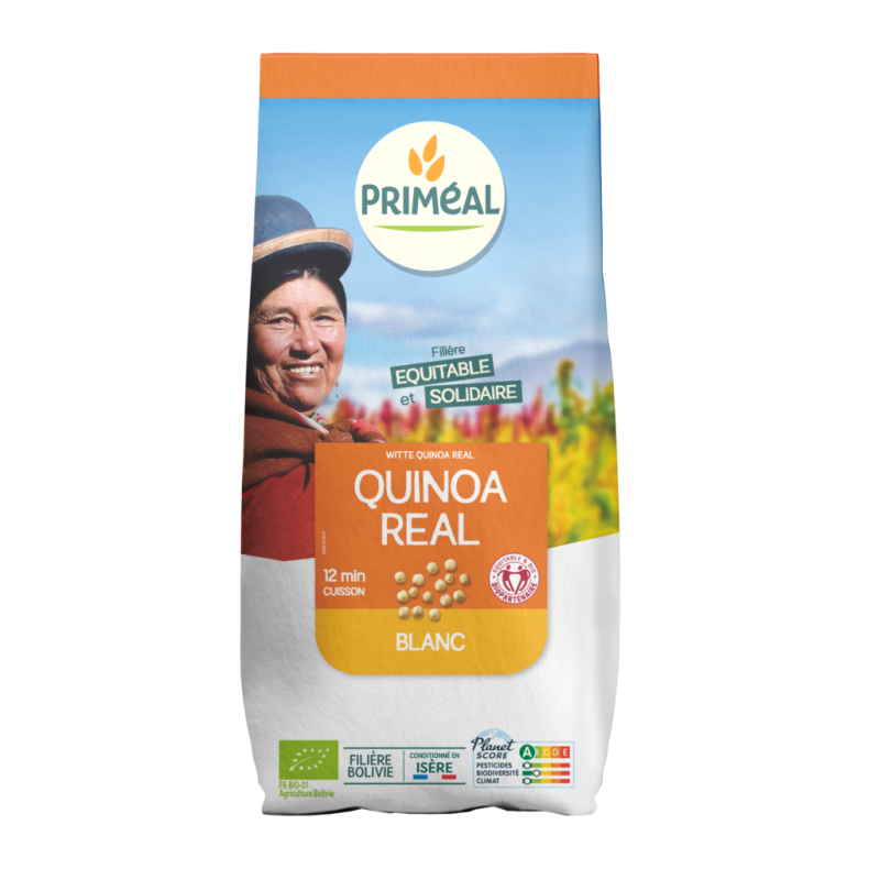 Quinoa Real blanc Priméal 500g Priméal  dans votre magasin bio en ligne Etiketbio.eu