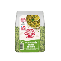 Pois cassés verts Celnat 500g Celnat bio  dans votre magasin bio en ligne Etiketbio.eu