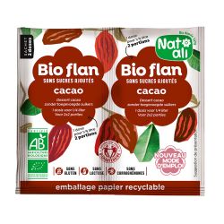 Bioflan cacao sans sucre Natali 11g Natali  dans votre magasin bio en ligne Etiketbio.eu