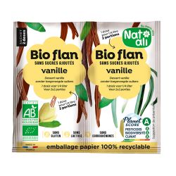 Bioflan vanille sans sucre Natali 9g Natali  dans votre magasin bio en ligne Etiketbio.eu
