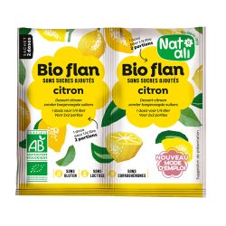 Bioflan citron sans sucre Natali 10g Natali  dans votre magasin bio en ligne Etiketbio.eu