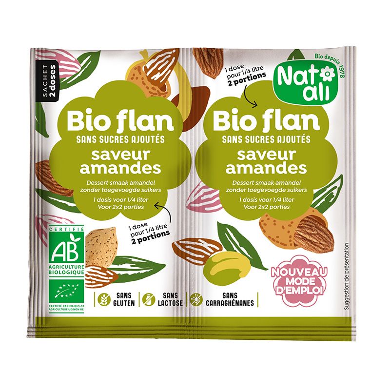Bioflan amande sans sucre Natali 7g