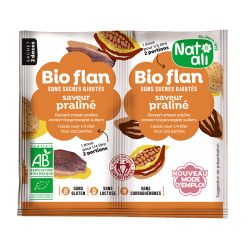 Bioflan praliné sans sucre Natali 10g Natali  dans votre magasin bio en ligne Etiketbio.eu